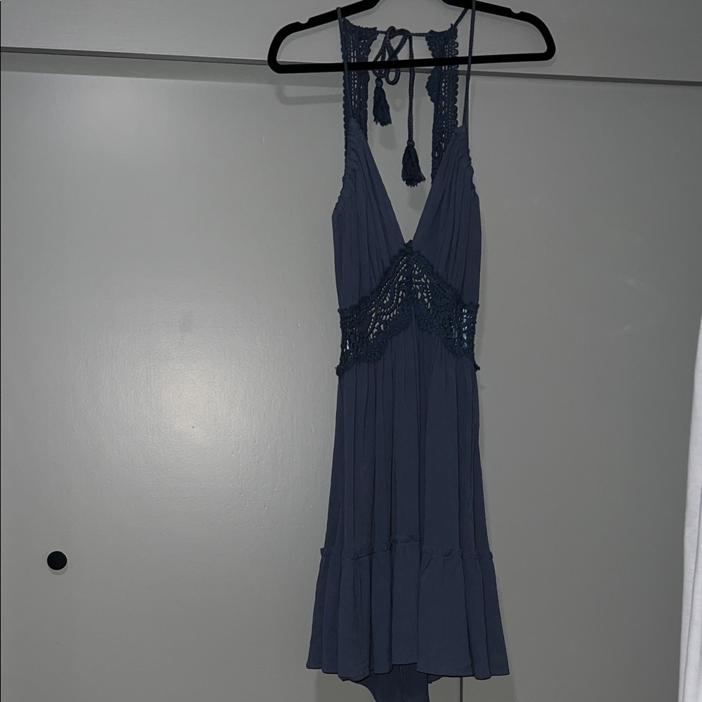 Labiz Blue Lace Detail Dress
